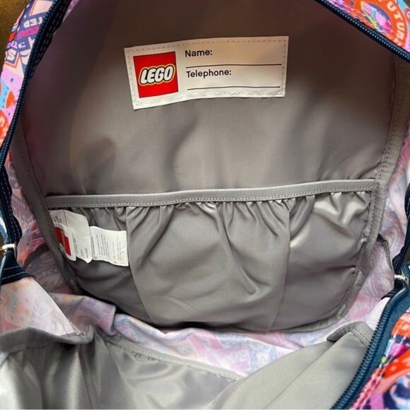 Gift Space Explorers Backpack Minifig Design Classic Zip Pocket Back School New - Picture 4 of 13